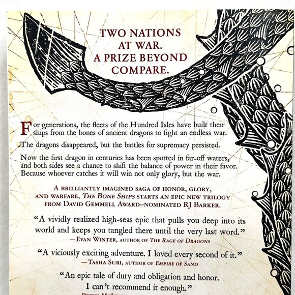 The Bone Ships By RJ Barker - Tide Child Trilogy - Book One (2022) - Picture 4 of 5